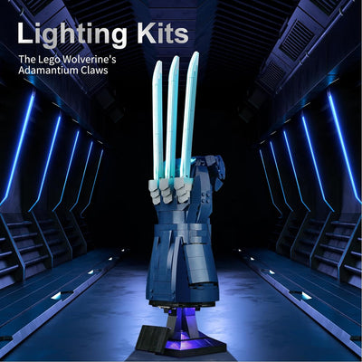 cooldac LED Licht Set für Lego 76250 Wolverine Adamantium Claws, Light Control Licht Set Kompatibel