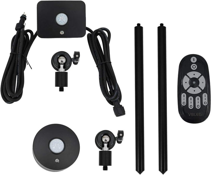Gartus® Garten-Lichtkontrollsystem Dämmerungssensor aussen KIT inkl. 1x Basis-Set, 1x Funk-Bewegungs