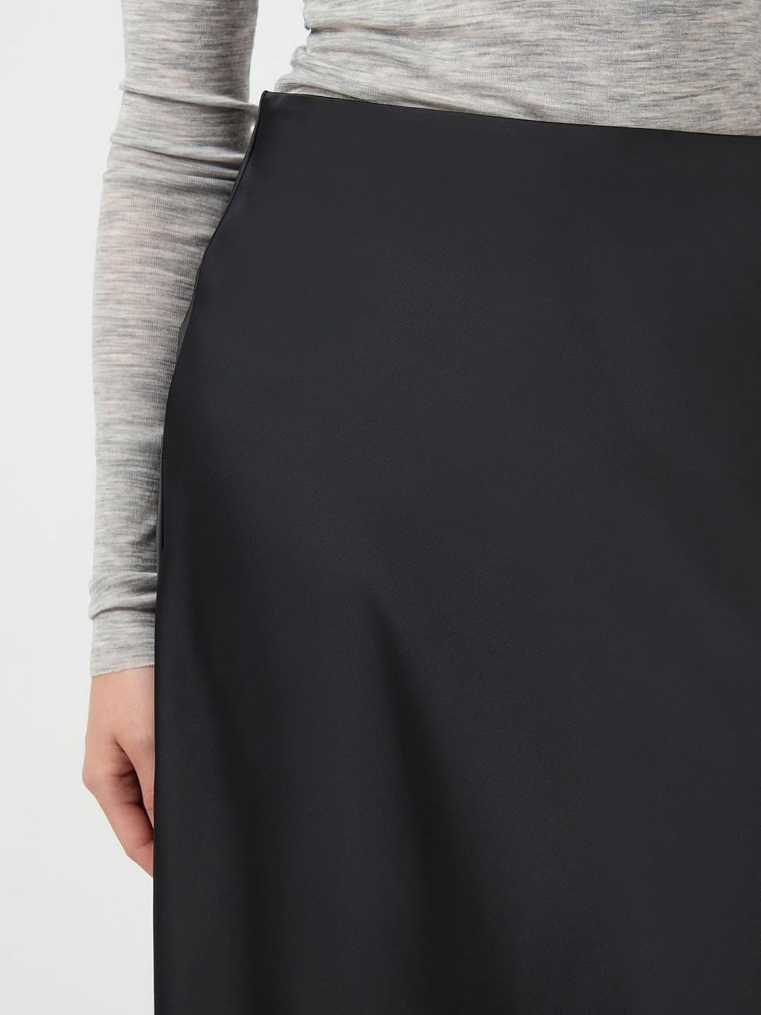 YAS Damen Yaspella Hw Midi Skirt S. Noos Rock XS Schwarz, XS Schwarz