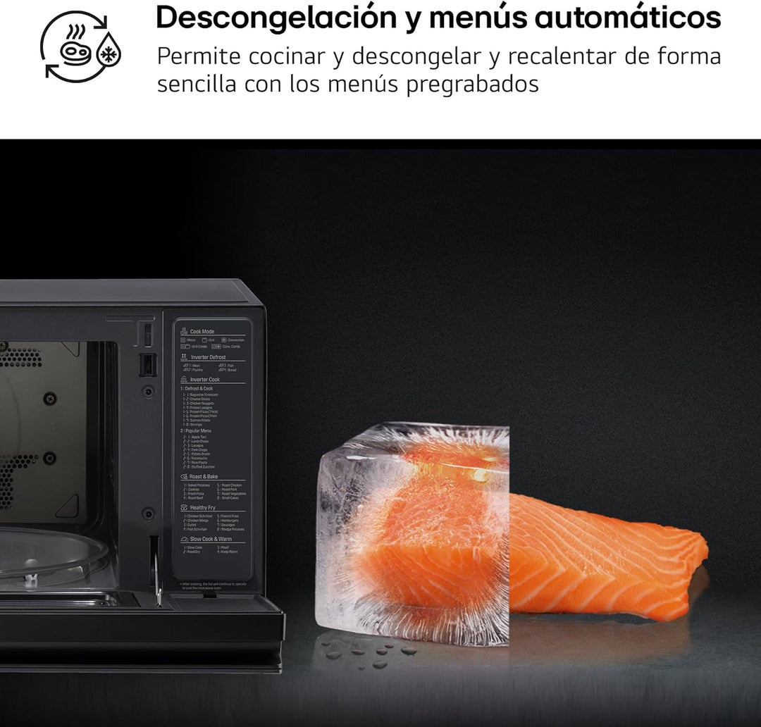 Micro-ondes avec Gril LG MJ3965BPS 39 L 1200W Noir Multicolour, Multicolour