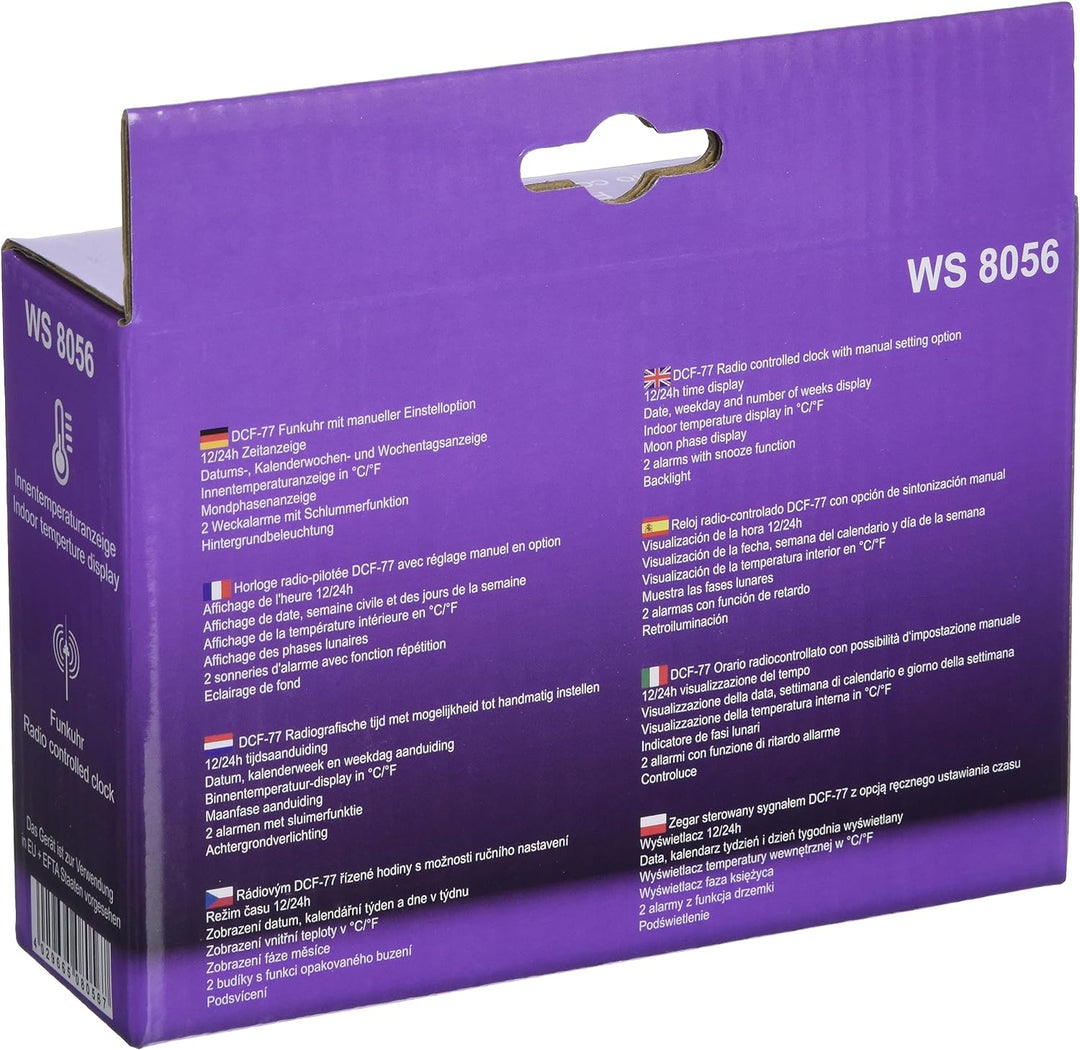 Technoline Funkwecker WS8056, 144 x 96 x 38mm