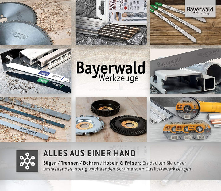 Bayerwald - HM Kreissägeblatt - Ø 160 mm x 1,6 mm x 20/16 mm | Wechselzahn (40 Zähne) | Nebenlöcher: