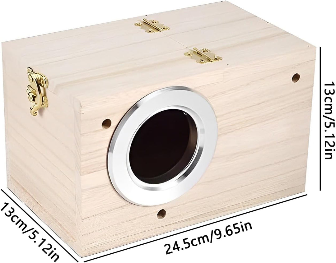1 Stücke Massivholz Papagei Zucht Box,Durable Vogelzuchtbox Nistkasten Vogelhaus Nisthaus Vogelzucht