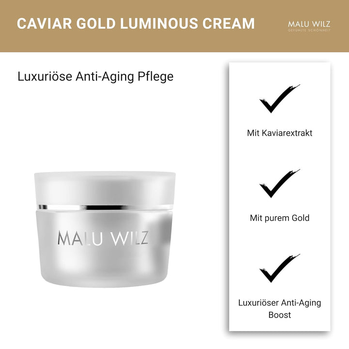 Malu Wilz Kosmetik Caviar Gold Luminous Cream 50 ml