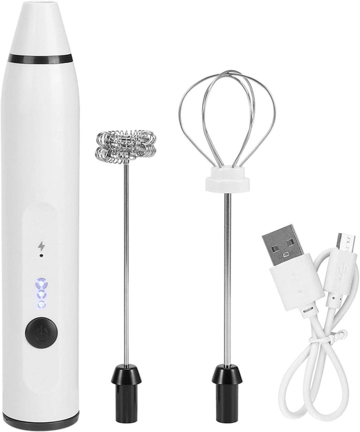 Kleiner elektrischer Schneebesen, USB-Aufladung Mini Foamer Handmilchschäumermischer für Kaffee Latt