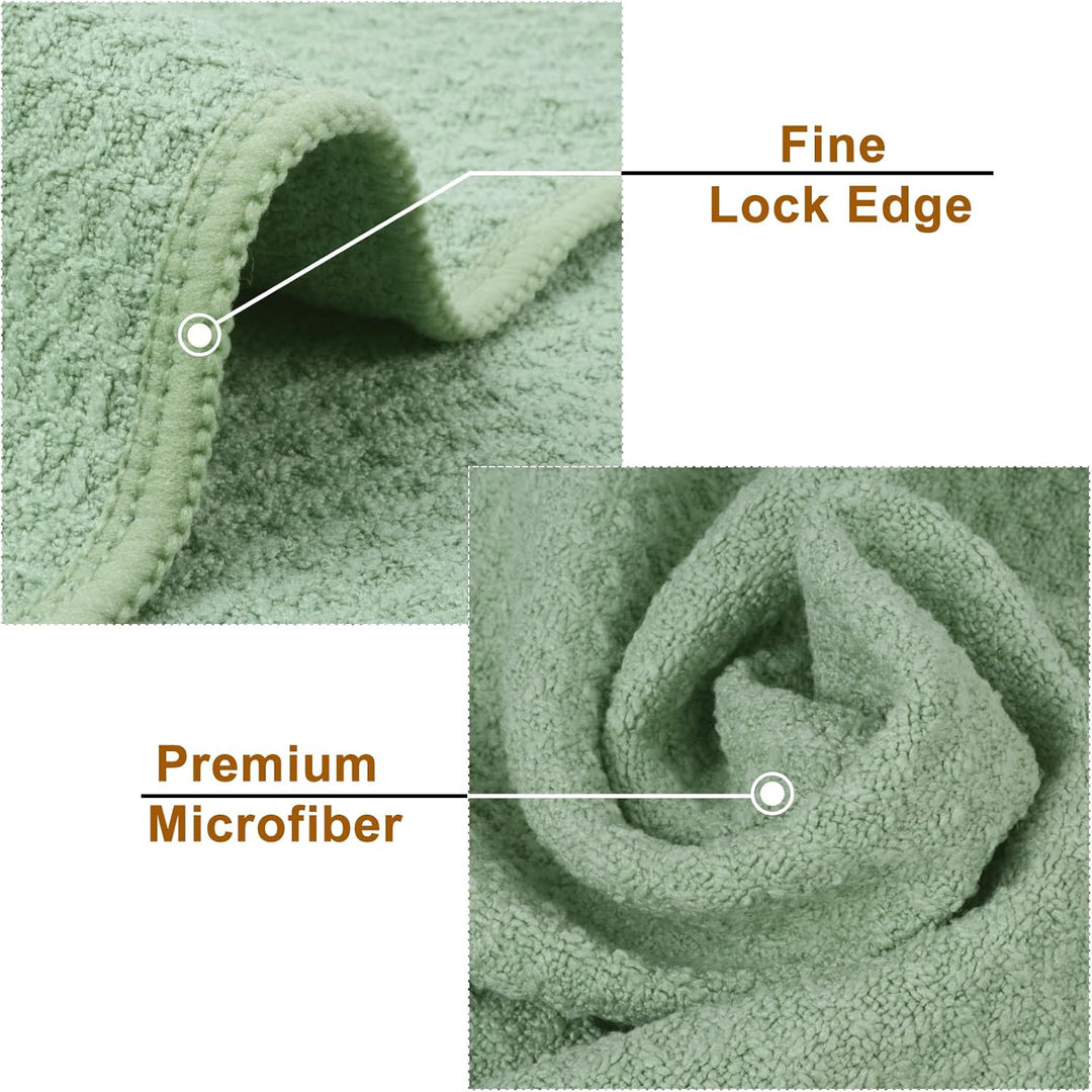 VIVOTE Microfaser Geschirrtücher 40 x 60cm, Grün Küchentücher, Weiche und Super Saugfähige fussel fr