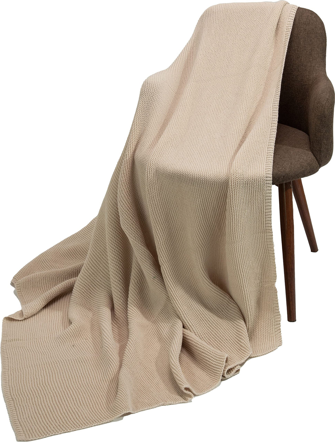 Damen Winter Poncho Schal auch als warme leiche Kuscheldecke, Multifunktion, Beige