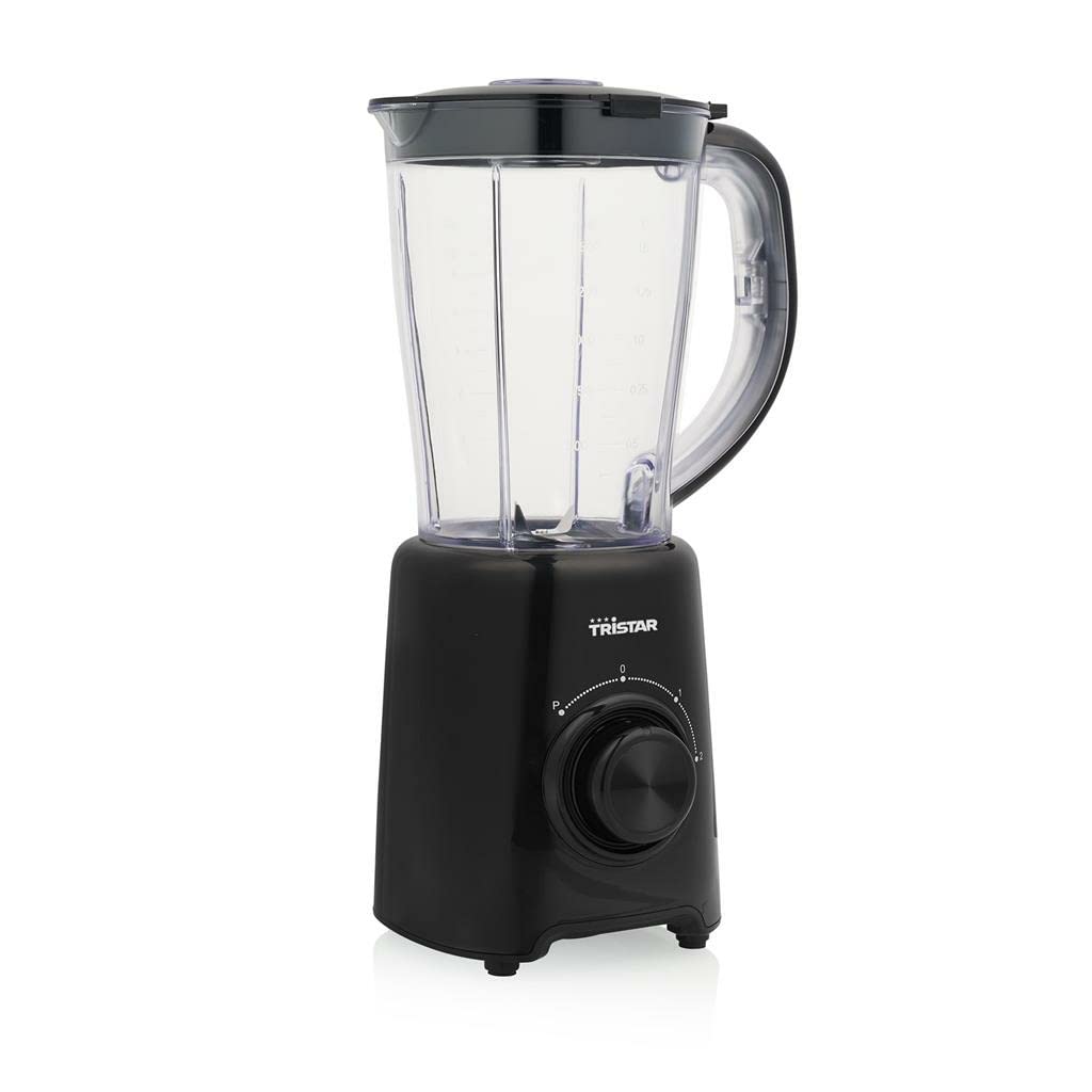Tristar Standmixer – 1,5 Liter Krug, 500 Watt, 4 Edelstahlklingen, 2 Geschwindigkeitsstufen, Impuls-