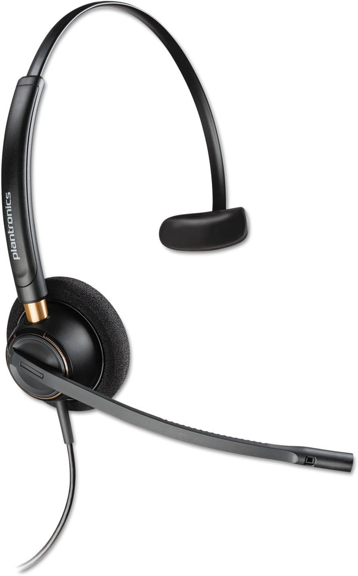 Plantronics HW510 Monaural QD Kopfhörer Schwarz HW510 mit Noise-Cancelling Mikrofon Mono Single