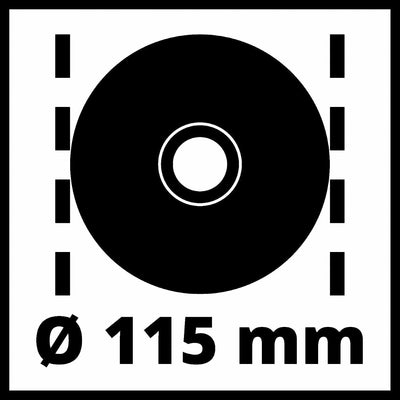 Einhell Winkelschleifer TC-AG 115/750 (750 W, Scheibenschutz, Metallgetriebekopf, Wiederanlaufschutz