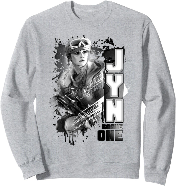 Star Wars Rogue One Jyn Paint Splatter Print Sweatshirt