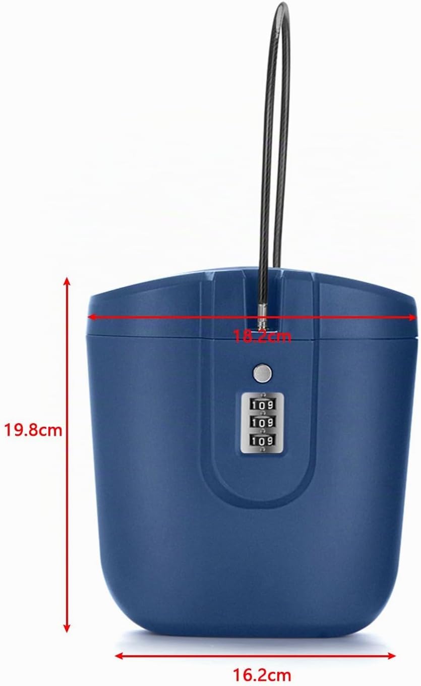 Strandtresor mit Zahlen-Schloss &amp; Anti-Diebstahl - Tragbare Sicherheitsbox für Strand, Camping, Reis