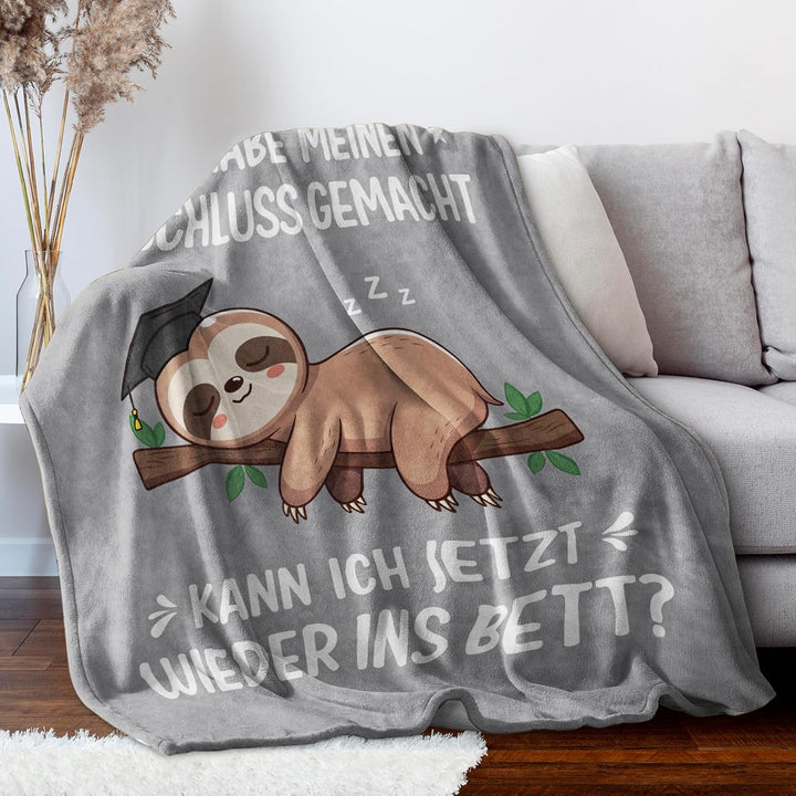Bachelor Geschenk, Abitur Geschenke, Master Abschluss Geschenk- Kuscheldecke Geschenke für bestanden