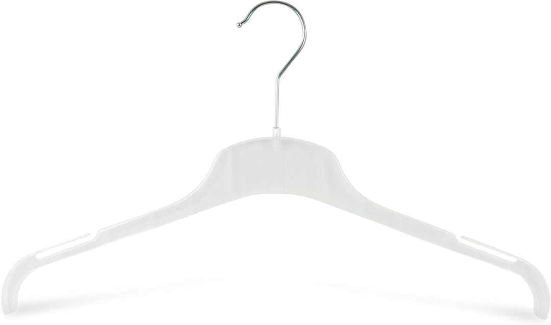 Kleiderbügel aus Kunststoff, 20 Stück, platzsparend dünn, drehbare Haken, EXTRA breit 47cm, Kerben,