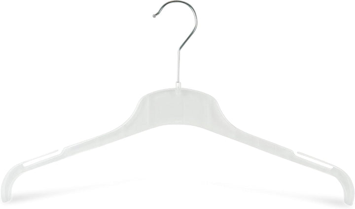 Kleiderbügel aus Kunststoff, 20 Stück, platzsparend dünn, drehbare Haken, EXTRA breit 47cm, Kerben,
