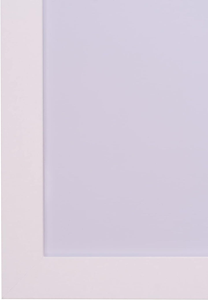 Rahmendesign24 Bilderrahmen Milano 70x90 Weiss (matt) Fotorahmen, Wechselrahmen, Posterrahmen, Puzzl