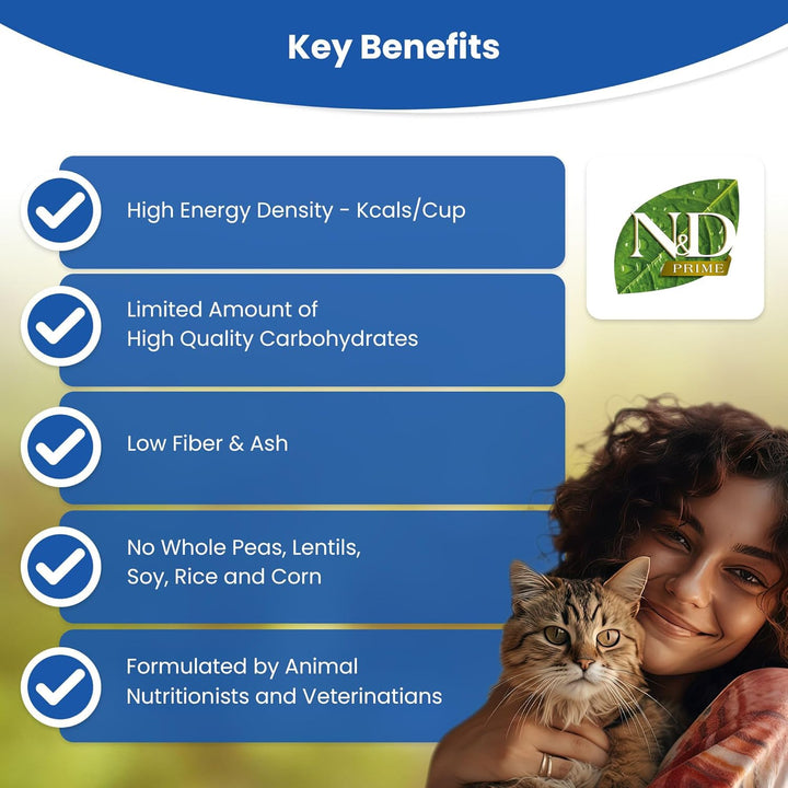 Farmina N&D Prime Kitten Pellets Katzenfutter(Trockenfutter, mit hochwertigen Vitaminen und natürlic