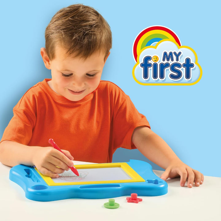 SES Creative - My First-Zaubertafel 4 Farben - Maltafel - Montessori Spielzeug - Magnetische Zaubert