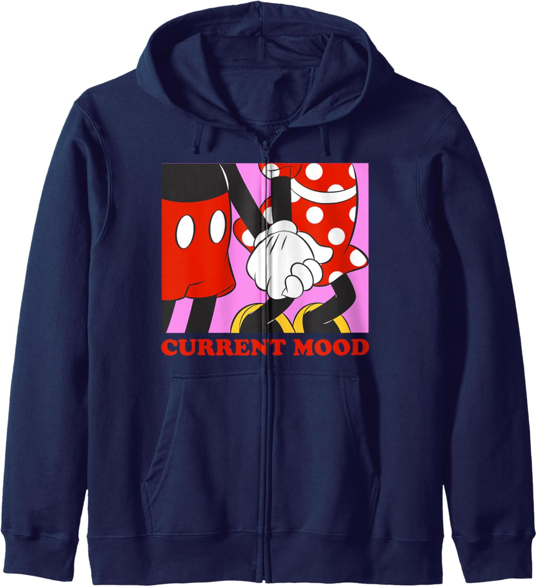 Disney Mickey & Minnie Valentinstag Current Mood Retro Kapuzenjacke