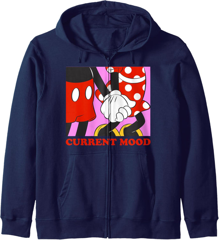 Disney Mickey & Minnie Valentinstag Current Mood Retro Kapuzenjacke