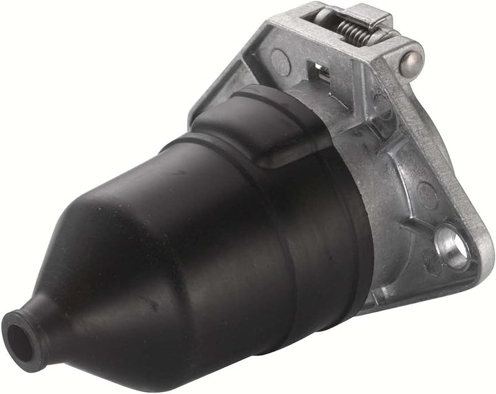 HELLA Steckdose - 24V - 7-polig - Flachsteckanschluss - Stecker: Flachstecker - Länge: 103mm - Alumi