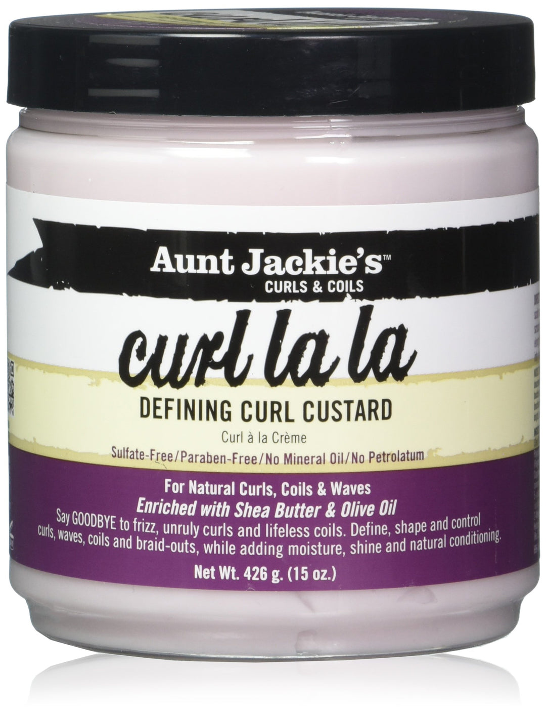 Aunt Jackie'S Curl La La Defining Curl Custard 15oz Jar (2 Pack) by Aunt Jackie's 426 g (2er Pack),