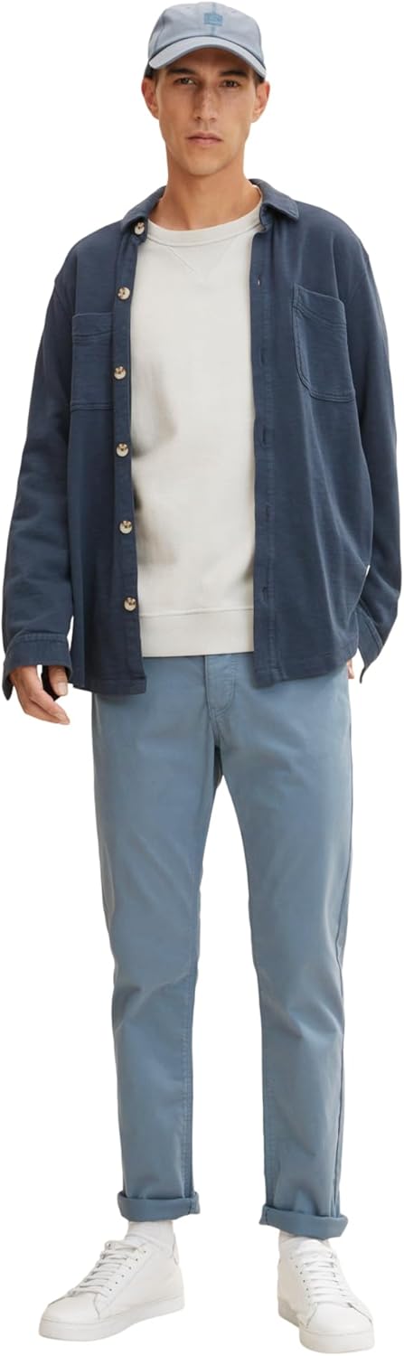 TOM TAILOR Herren 5-Pocket Hose 29W / 30L 10877 - China Blue, 29W / 30L 10877 - China Blue