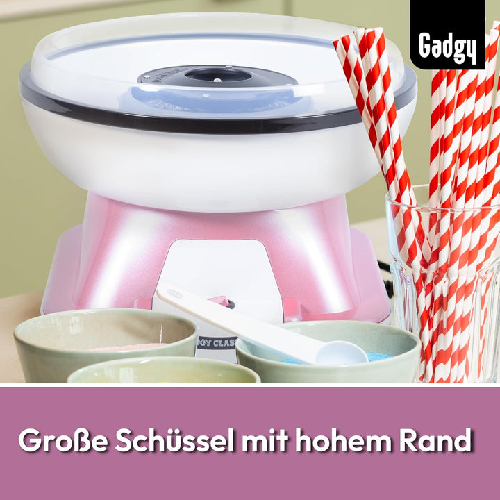 Gadgy Zuckerwattemaschine für zuhause - Zuckerwatte Maschine für Zucker oder Bonbons - Cotton Candy