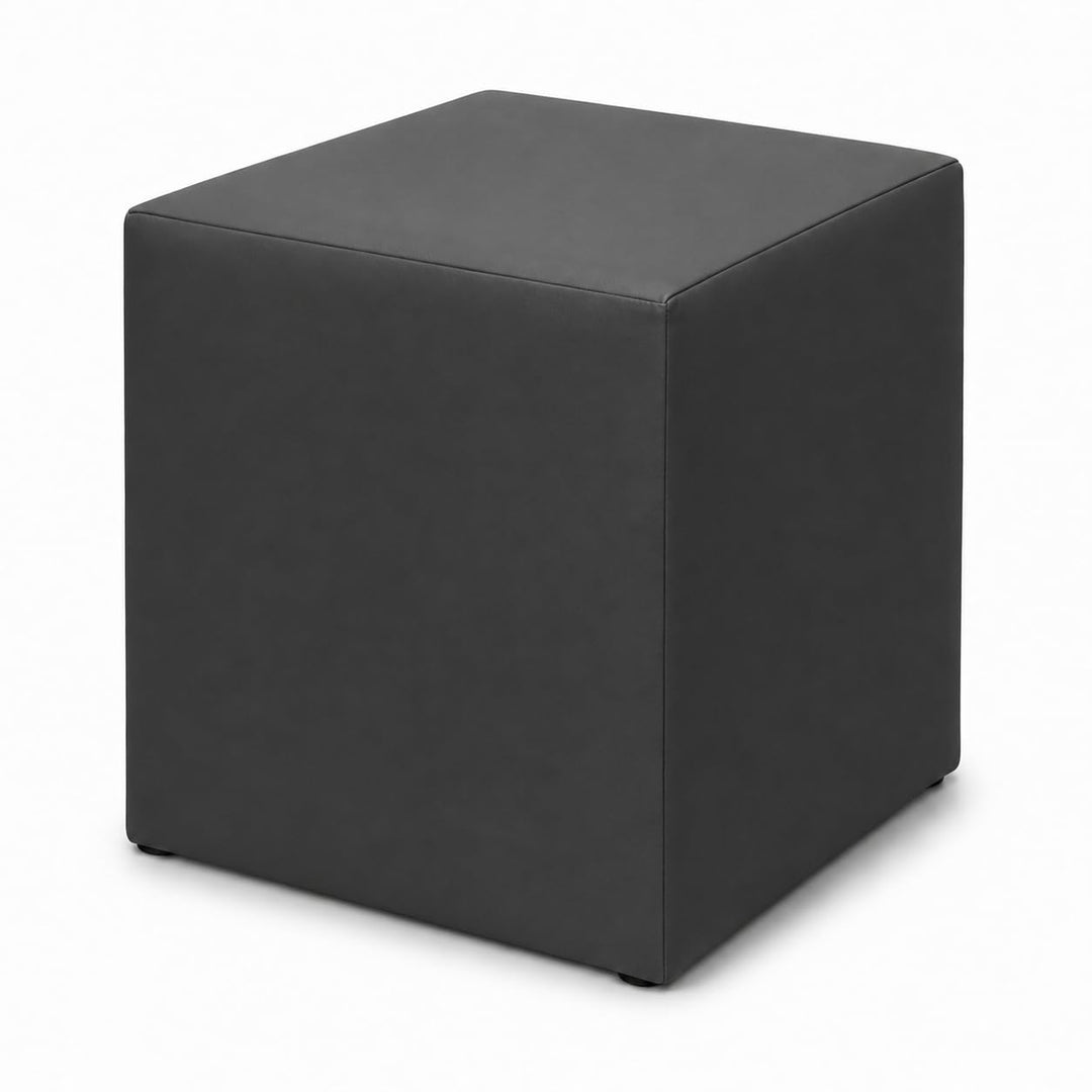 Best for Home Sitzhocker Kunstleder Sitzwürfel Bodenkissen Fusshocker 40x40x40 cm viele Farben (Dunk