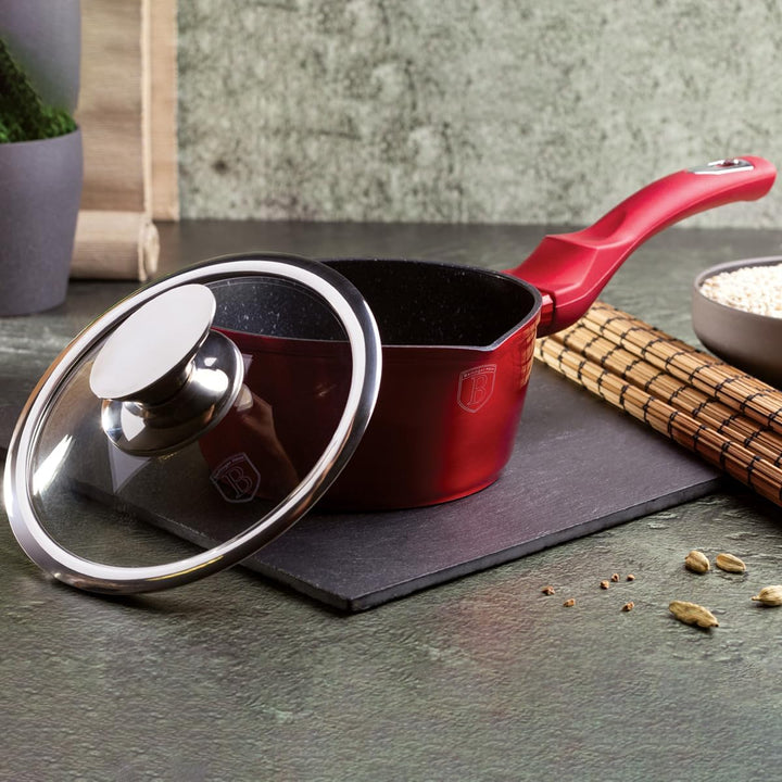 Berlinger Haus Metallic Line BH-1525N Stieltopf, 16 cm, Bordeaux