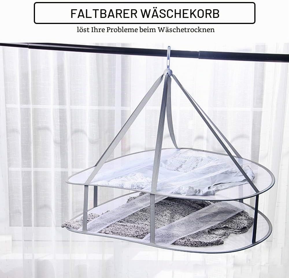 winddicht, faltbarer Stofftrockner, Befestigungsband, zusammenklappbarer Wäscheständer für Pullover,