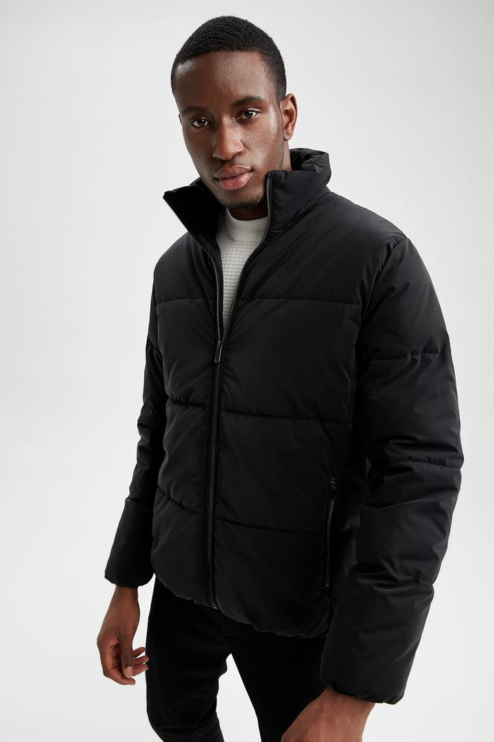 DeFacto Herren Jacket XXL Schwarz, XXL Schwarz