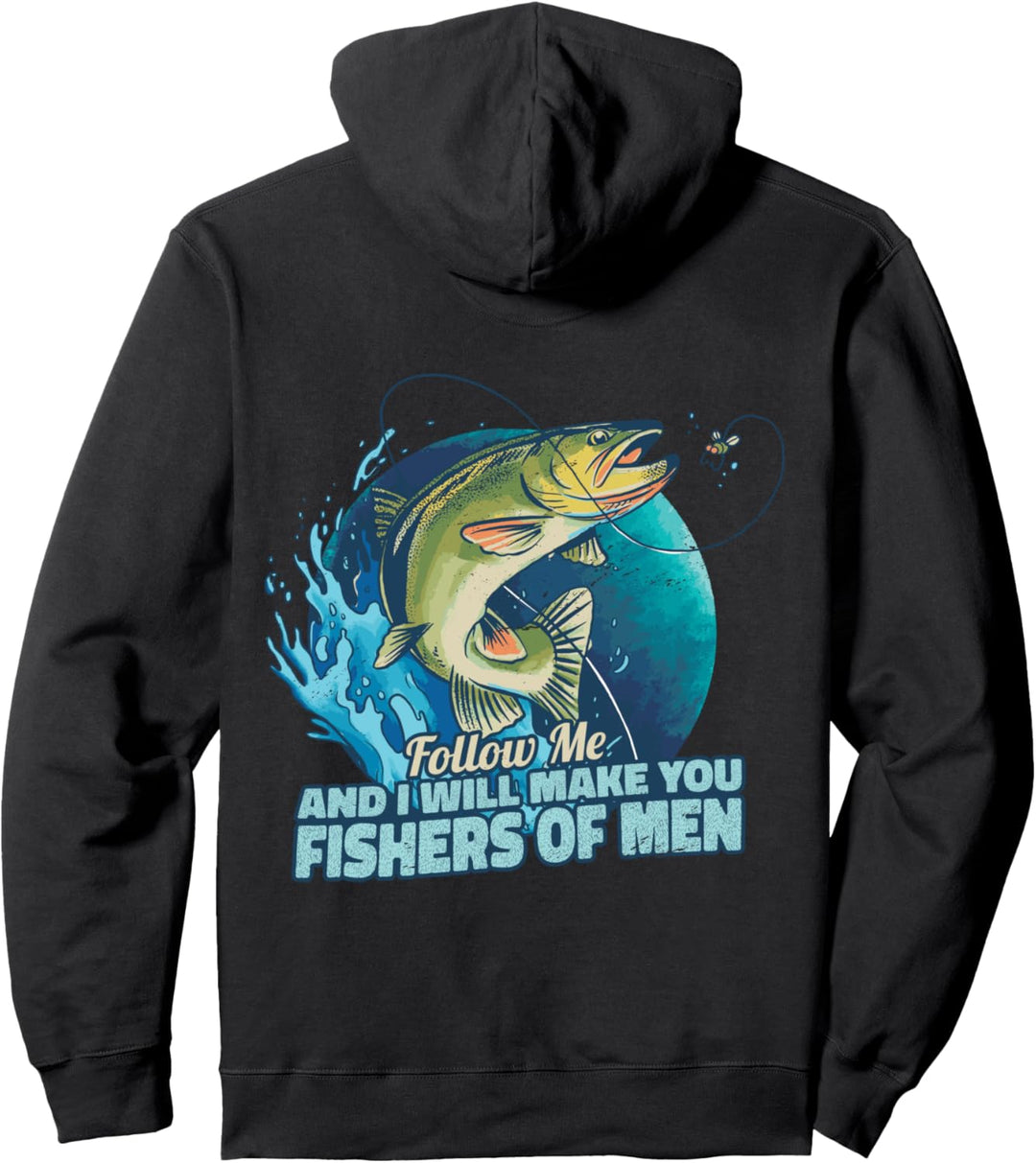 Markus 1:17 Vers Christliche Jüngerschaft Fishers of Men Pullover Hoodie