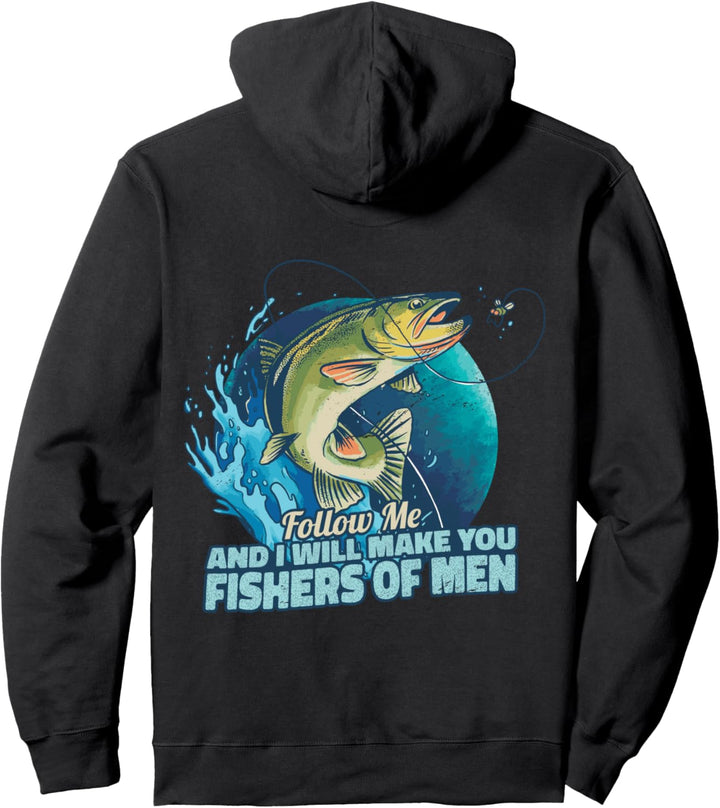 Markus 1:17 Vers Christliche Jüngerschaft Fishers of Men Pullover Hoodie