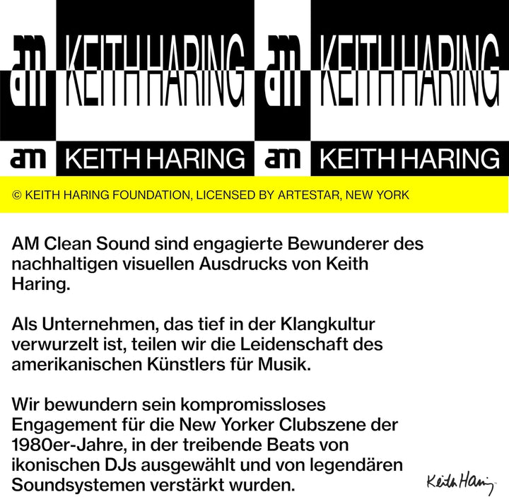 Record tote bag - AM Clean Sound x Keith Haring