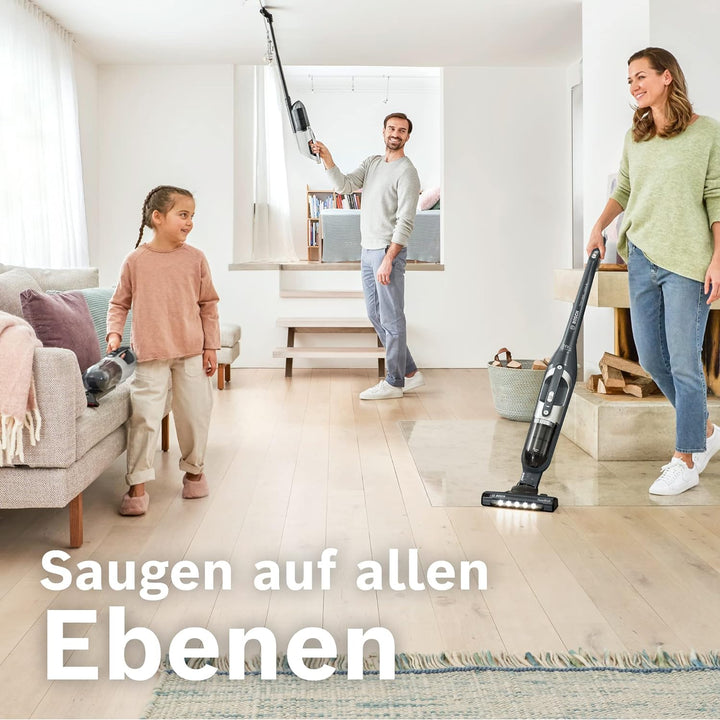 Bosch Akku-Staubsauger Flexxo 2in1 Serie 4 BBH3P280, kabelloser Handstaubsauger, beutellos, hohe Sau