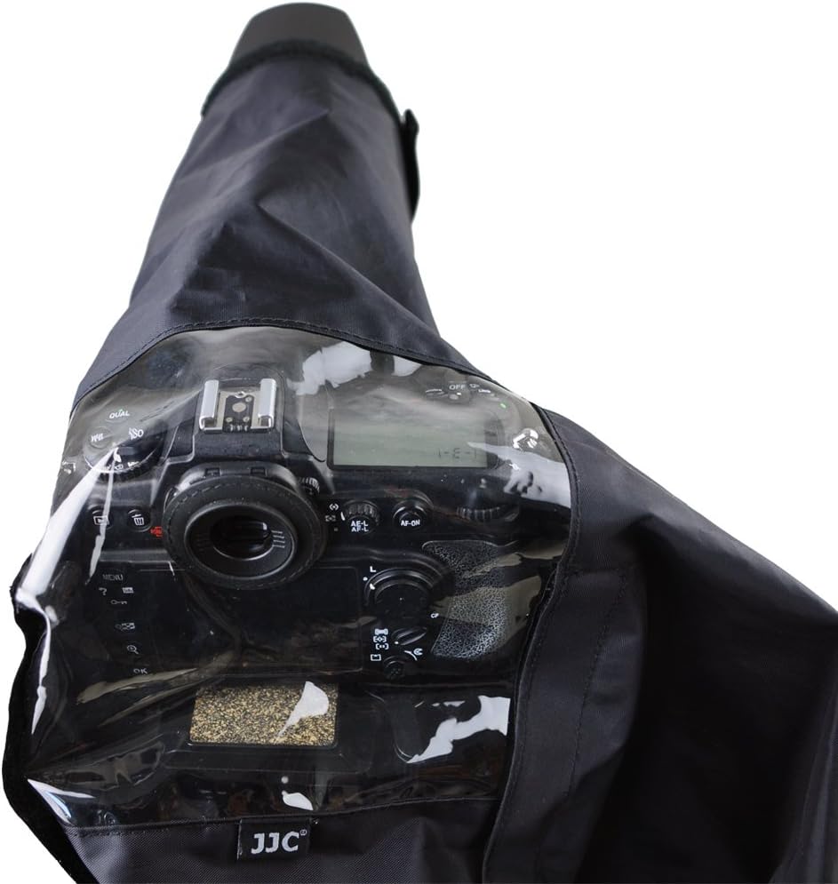 JJC RC-DK Regenschutz für Nikon Spiegelreflexkamera mit Nikon DK-20, DK-21, DK-23 Ösen
