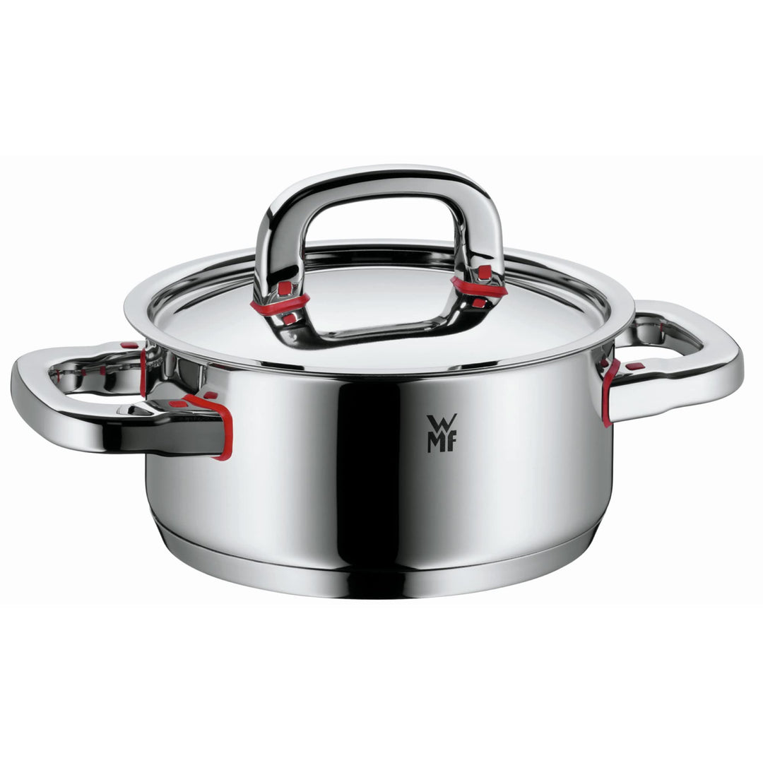 WMF Premium One Kochtopf klein 16,5 cm, Metalldeckel mit Dampföffnung, Bratentopf Induktion 1,5l, Cr