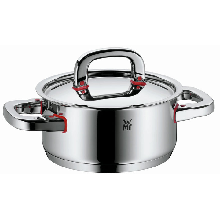 WMF Premium One Kochtopf klein 16,5 cm, Metalldeckel mit Dampföffnung, Bratentopf Induktion 1,5l, Cr
