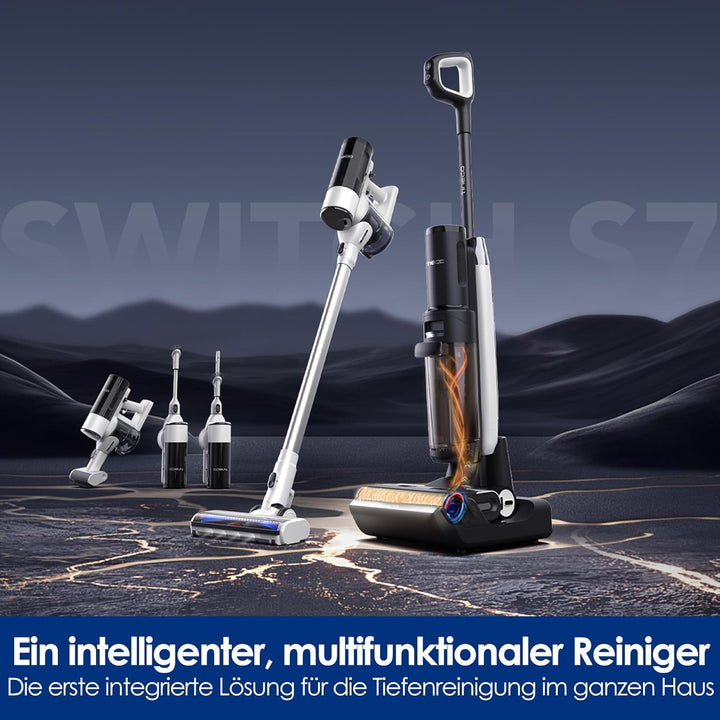 Tineco Floor ONE Switch S7 Nass Trockensauger, Saugwischer 40min, Staubsauger 65min, 70℃ Flashdry, B