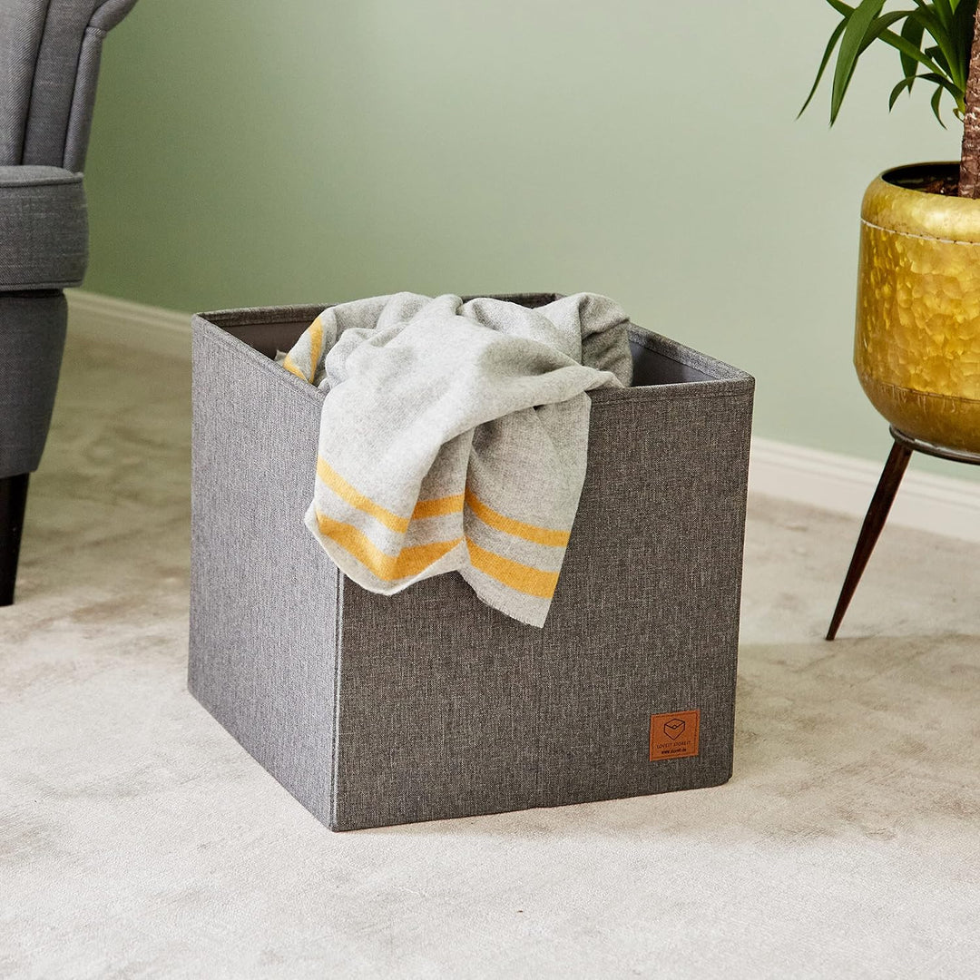 Love IT Store IT Premium 3-in-1 Sitzhocker mit Stauraum - Hocker, Tablett und Aufbewahrungsbox - Aus