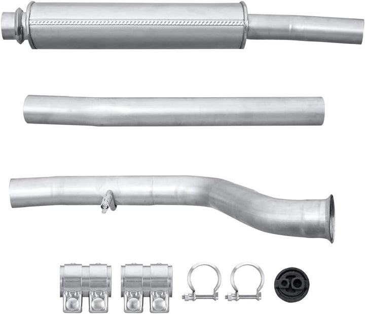 HELLA 8LC 366 025-121 Mittelschalldämpfer - Easy2Fit® Kit - mitte - dreiteilig - Set mit Anbauteilen