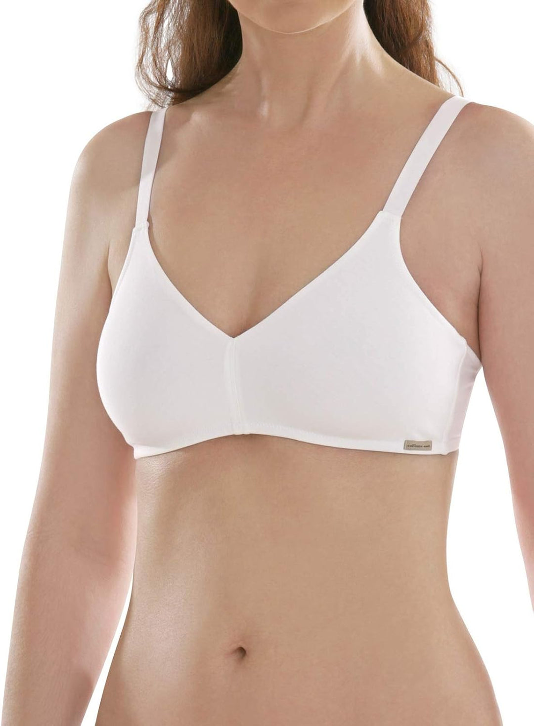 COMAZO Earth 2er Sparpack Damen BH gemoldet, Gr. 70-90 A-C, 80C Weiss