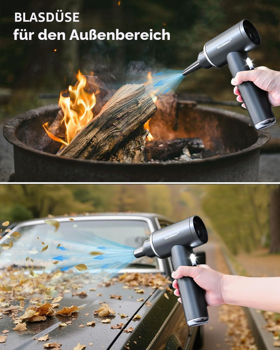 Neakhmer N9-Pro Tragbarer Kabelloser Handstaubsauger: 4-in-1 Akku Staubsauger Auto mit Bürstenlosem
