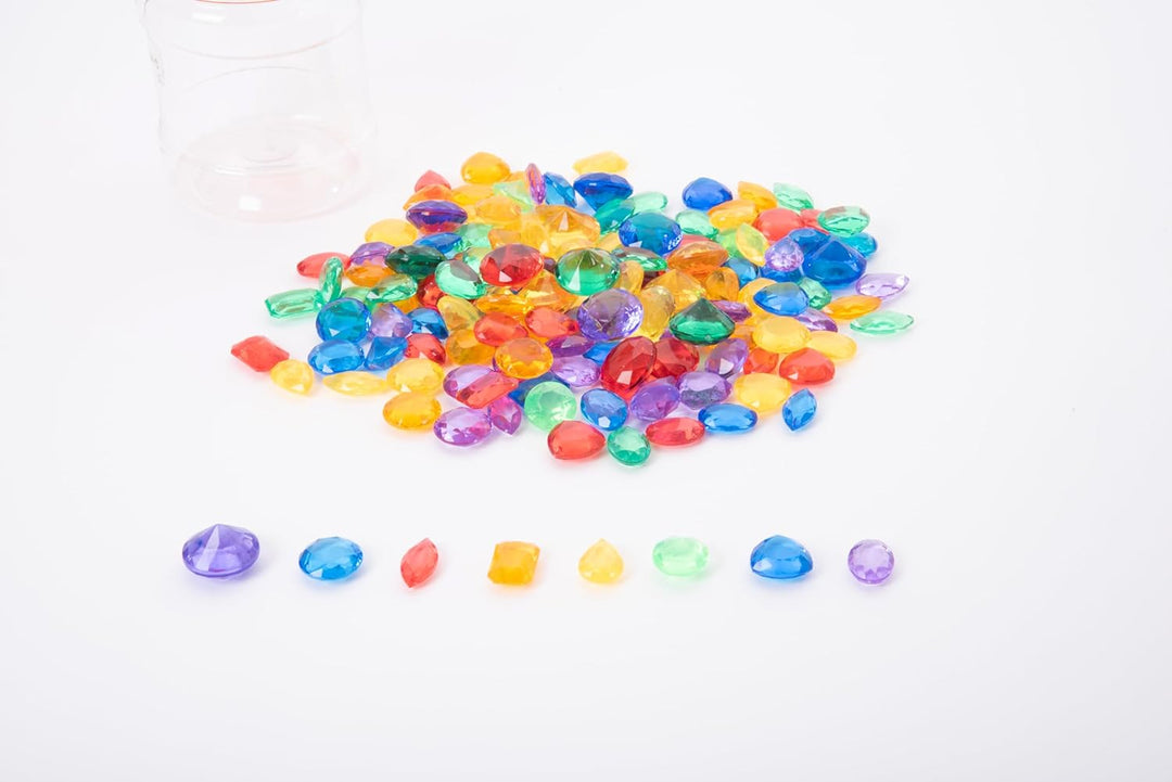 TickiT 73123 Translucent Color Jewels PK-144, Rot, Orange, Gelb, Grün, Blau, Violett, S