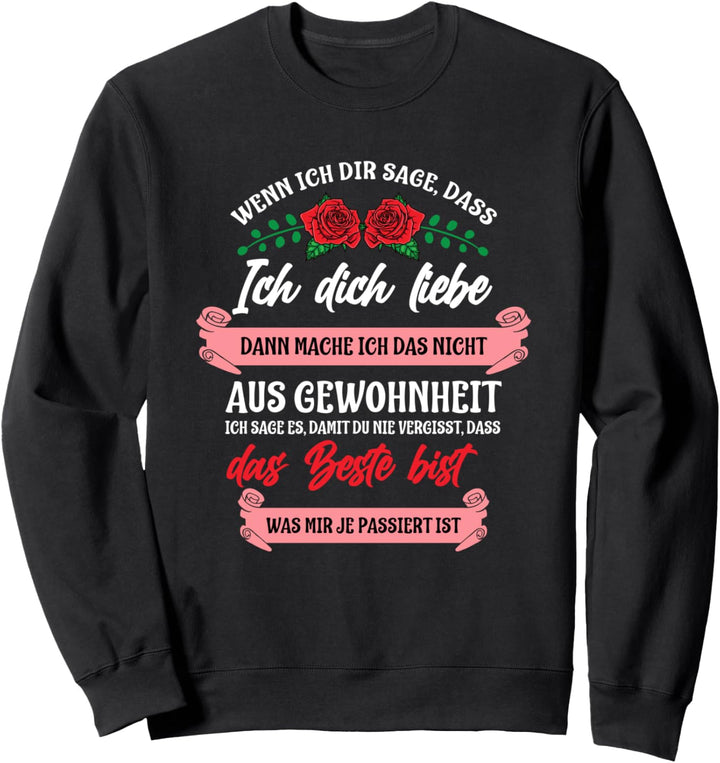 Freundin Jahrestag Von Freund für Sie Süss Beziehung Sweatshirt