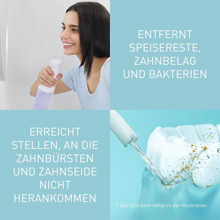 Panasonic Series 300 Munddusche EW-DJ26-V303, Munddusche für Zähne, 200 ml, IPX7, 2 normale Düsen, 5