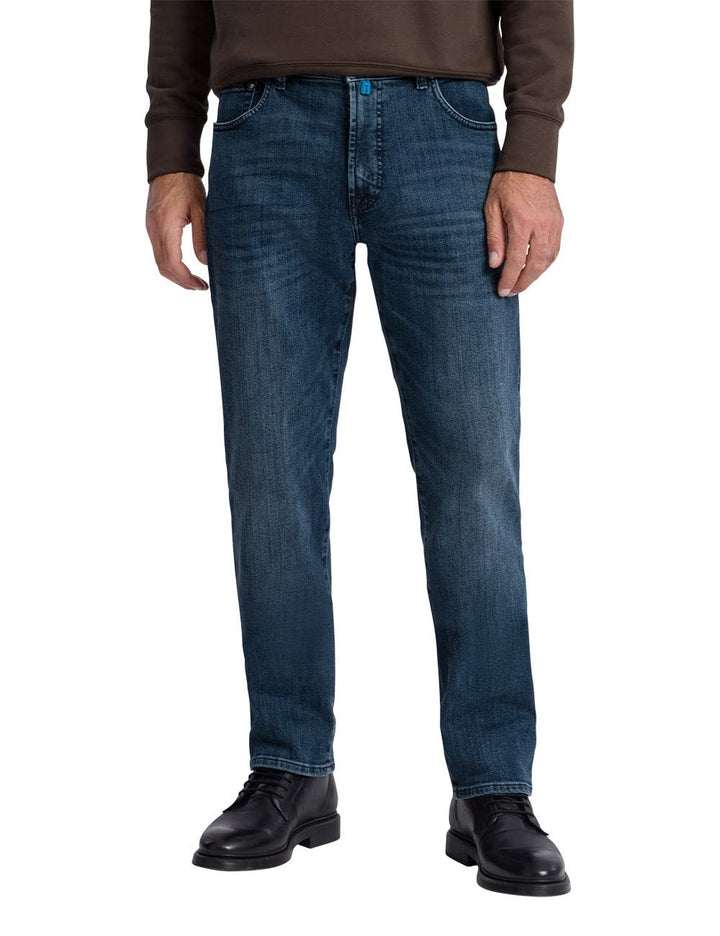 Pierre Cardin Herren Jeans 5-pocket Dijon Blau 30W / 32L Blue Used Buffies, 30W / 32L Blue Used Buff
