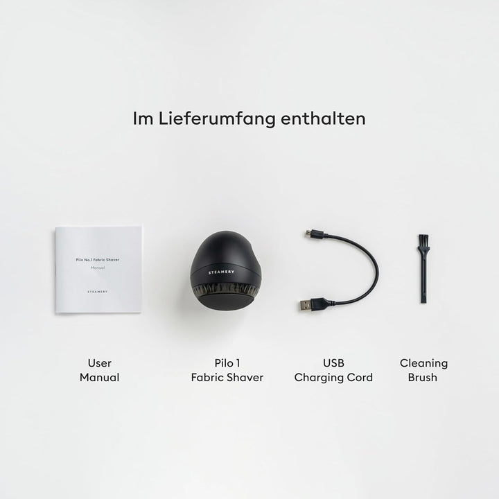 Pilo 1 Stoffrasierer für Kleidung und Textilien von Steamery, 5W, tragbar, wiederaufladbar, ergonomi