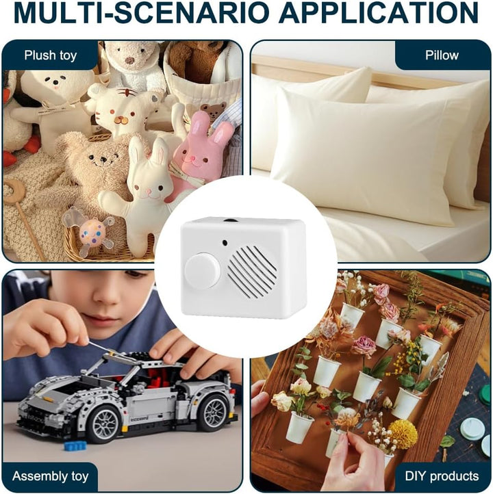Diktiergerät für Stofftiere 360 Sekunden Aufnahme, Sprachmodul für Kuscheltier & Teddybär, Mini-Me V